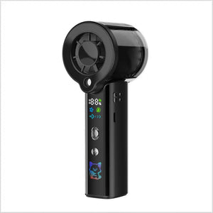 【3AbestBuy】細緻水霧無極百檔風量手持風扇(手燈功能)