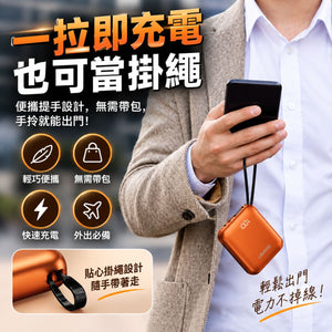 【3AbestBuy】USAMS 升級款 雙自帶雙編織線行動電源