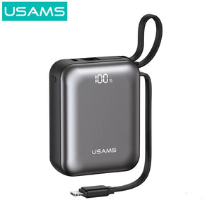 【3AbestBuy】USAMS 升級款 雙自帶雙編織線行動電源