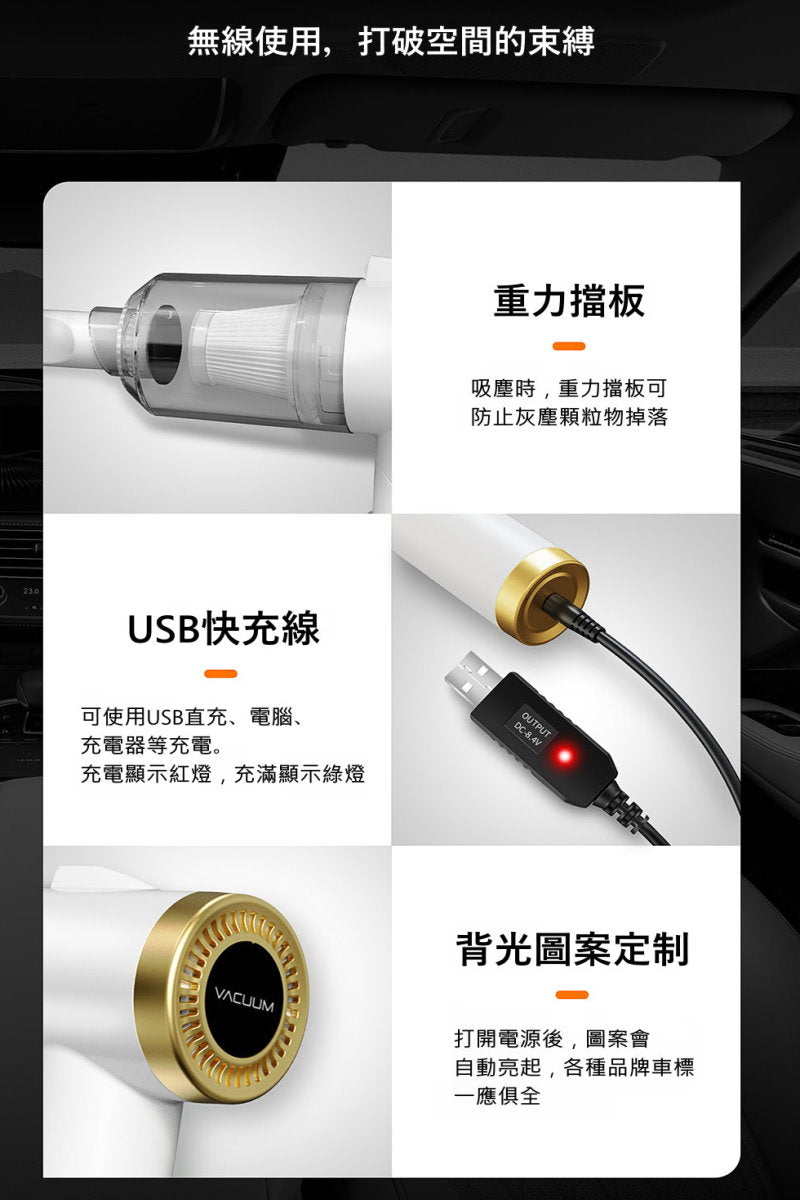 【3AbestBuy】｛獨家銷售｝超強吸力無線車載手持折疊吸塵器(車家兩用)