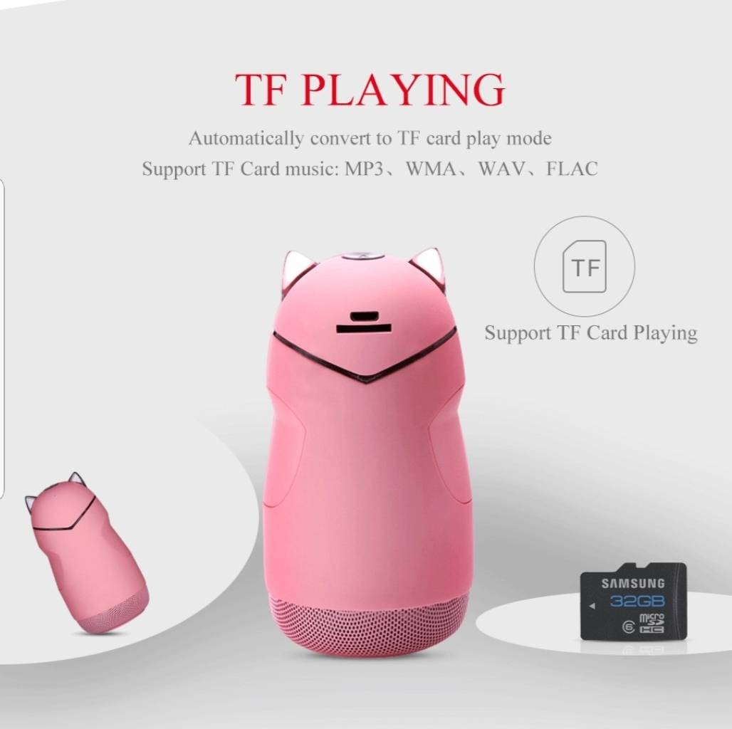 七彩LED燈無線藍芽兒童迷你音箱