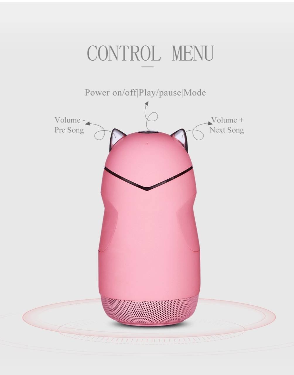 七彩LED燈無線藍芽兒童迷你音箱