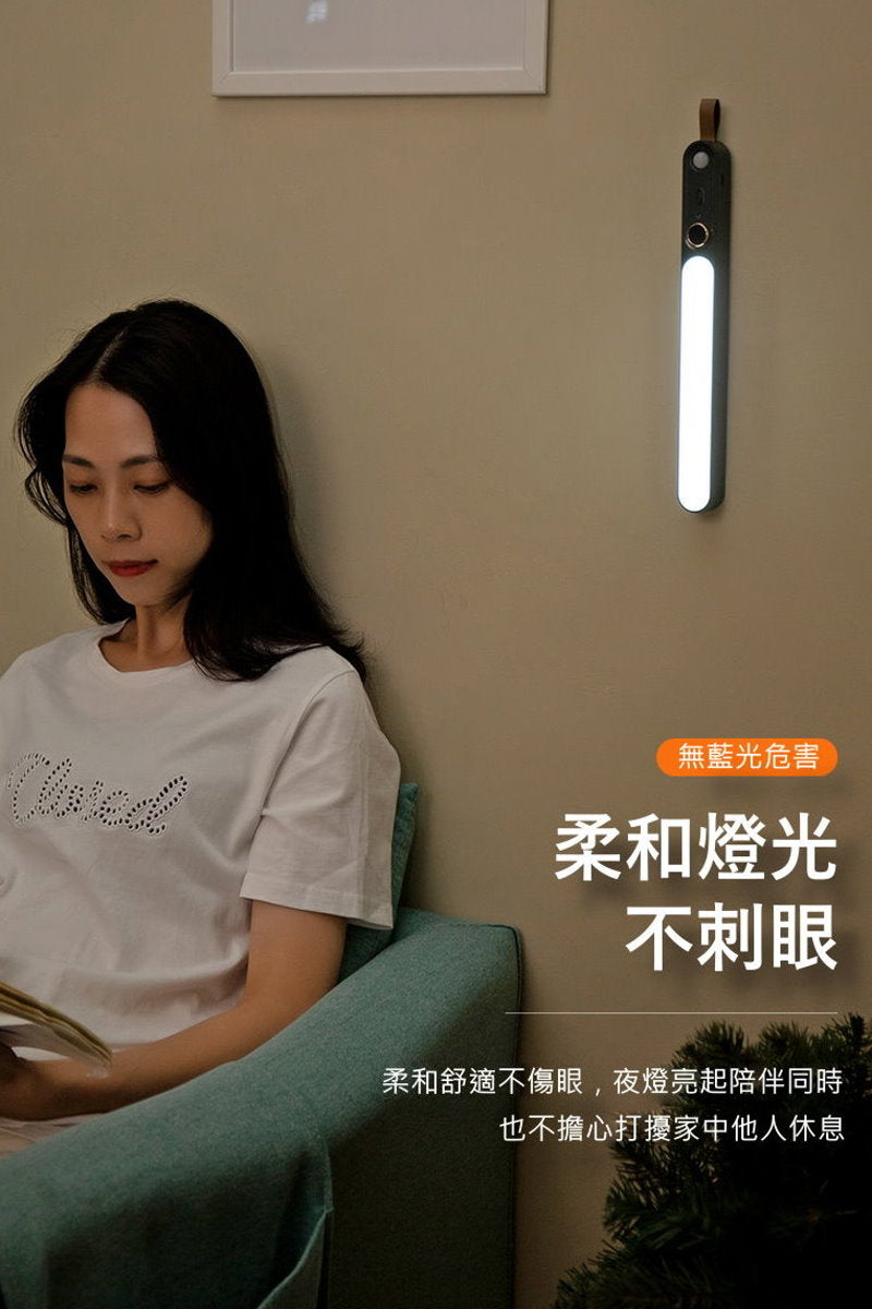 【3AbestBuy】最新款～攜帶式 LED磁吸智能無線感應燈條（免接線）