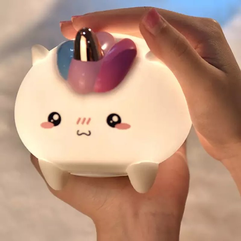【3AbestBuy】Unicorn獨角獸小怪獸夜燈(金小怪+銀小怪任選)(聖誕節/交換禮物)