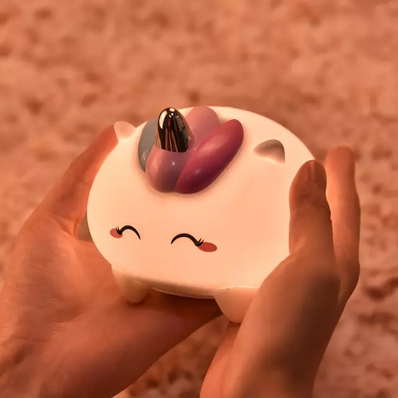 【3AbestBuy】Unicorn獨角獸小怪獸夜燈(金小怪+銀小怪任選)(聖誕節/交換禮物)