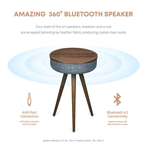Mellow智能藍芽音響無線充電時尚桌