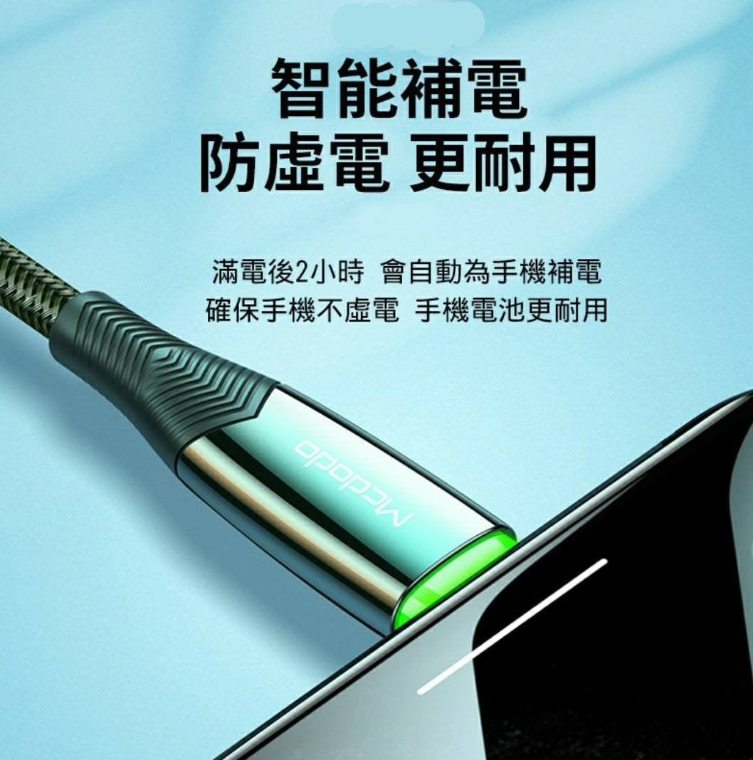 【3AbestBuy】Mcdodo智能斷電/快充線 /Iphone充電線 /傳輸線 /快充/ 蘋果