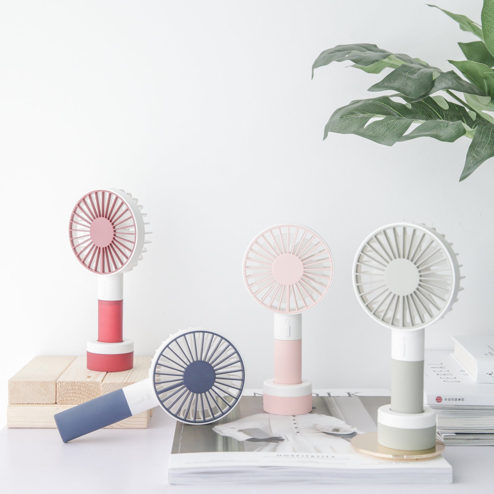 手持式風扇夜燈兩用USB小旋風風扇